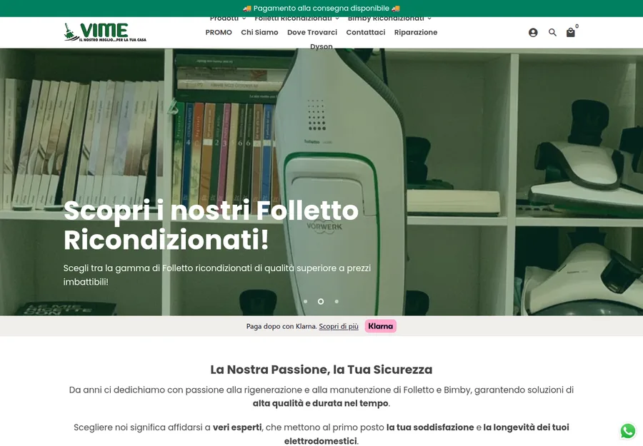 VIME · e-commerce ricondizionati